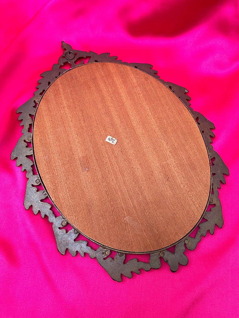 Barok messing wandspiegel