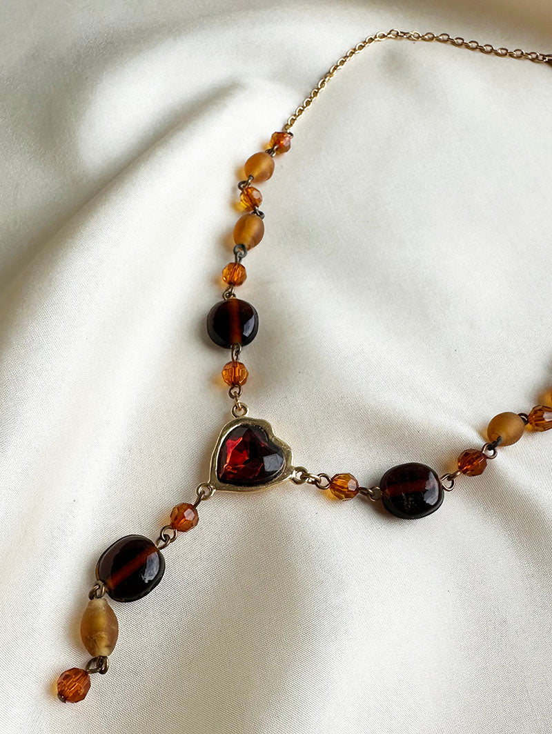 Vergulde designer ketting met hartje