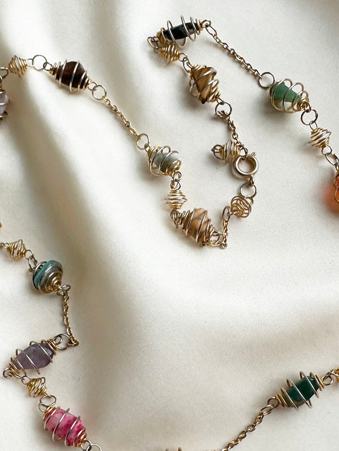 Ketting met mineralen