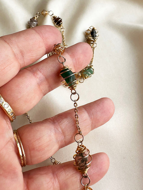 Ketting met mineralen