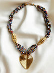 Kralenketting met gouden hart