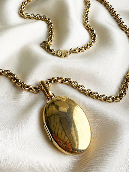 Vergulde designer medaillon ketting