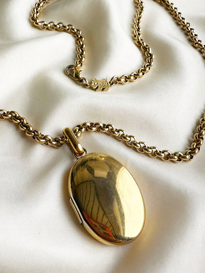 Vergulde designer medaillon ketting