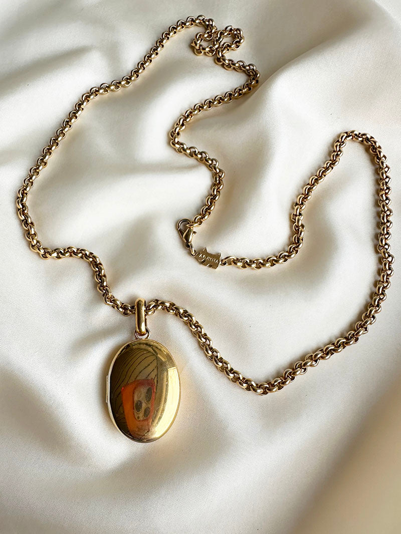Vergulde designer medaillon ketting
