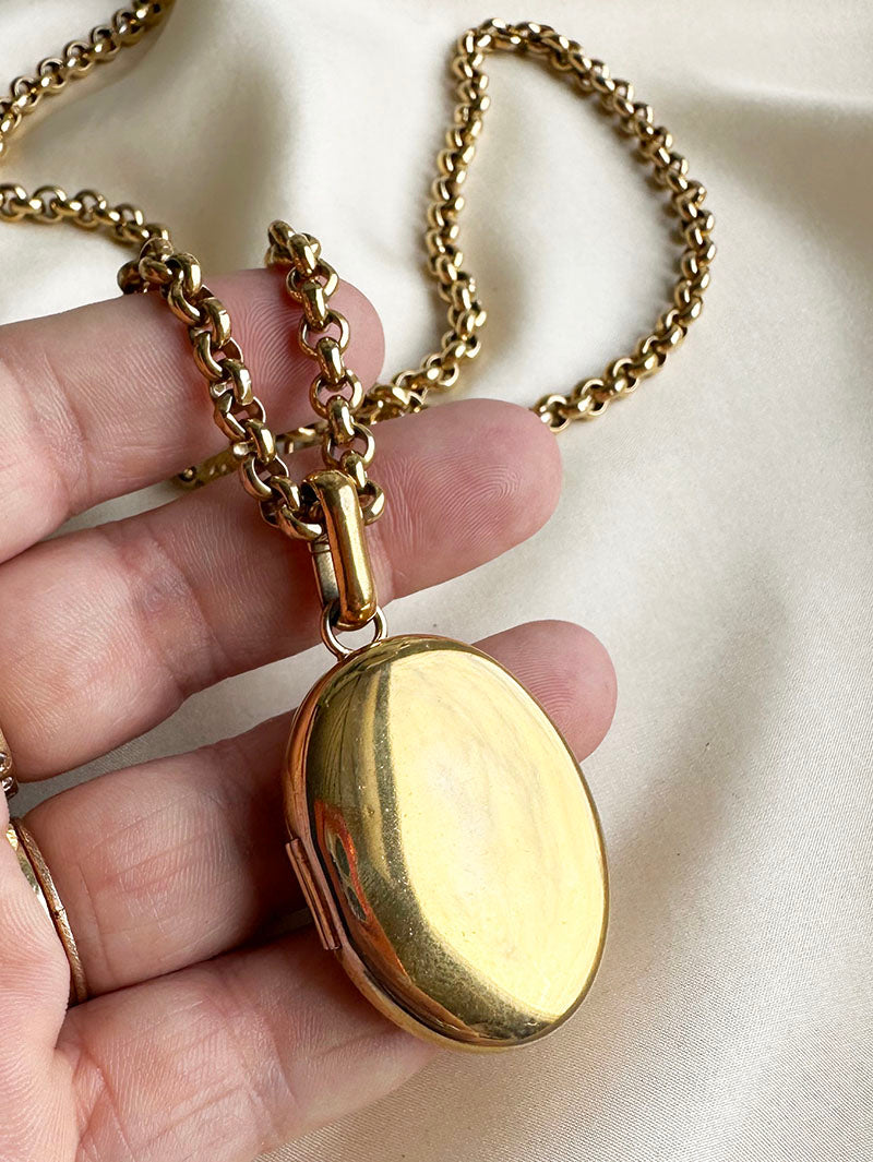 Vergulde designer medaillon ketting