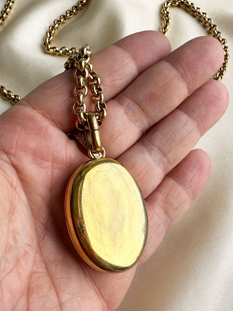 Vergulde designer medaillon ketting