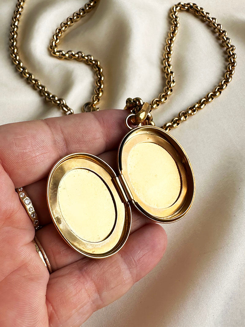 Vergulde designer medaillon ketting