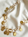Gouden ketting met munten
