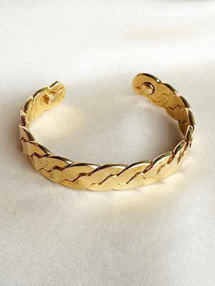 Vergulde cuff armband