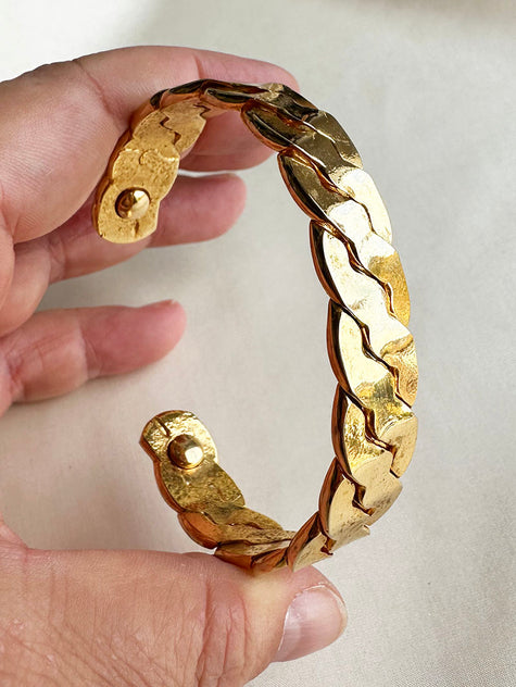 Vergulde cuff armband