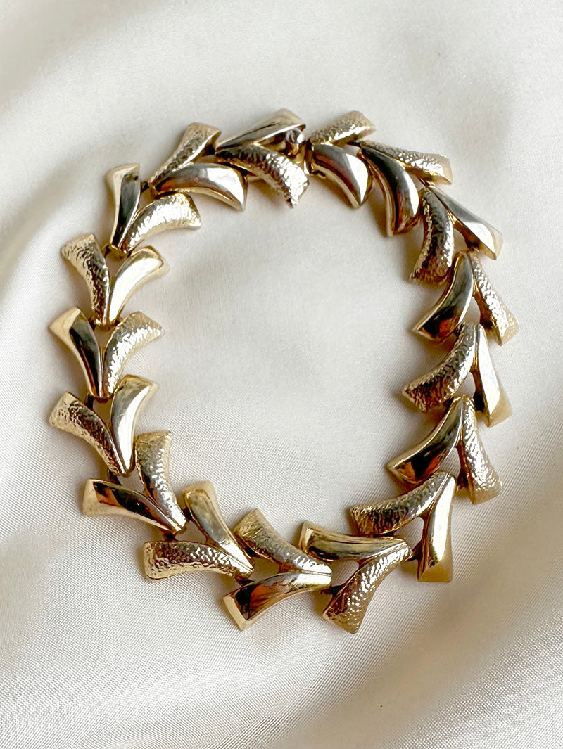 Gouden schakelarmbandje