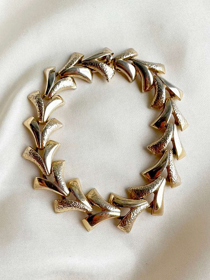 Gouden schakelarmbandje