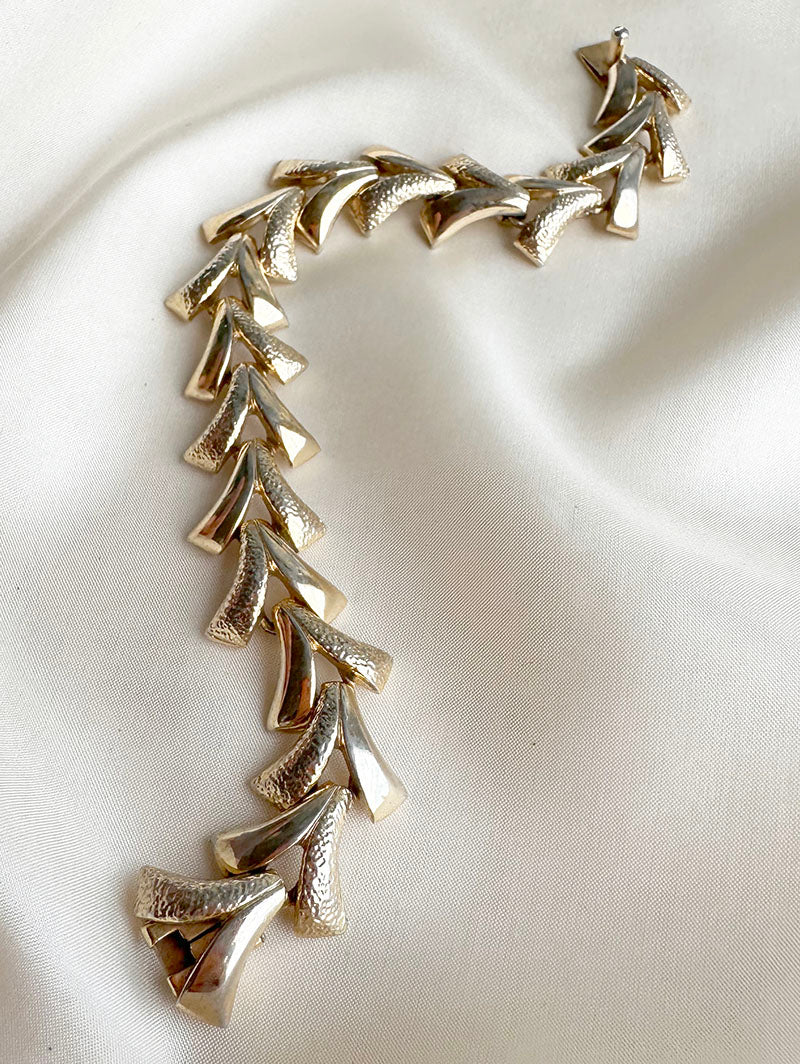 Gouden schakelarmbandje