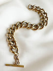 Gouden schakelarmband