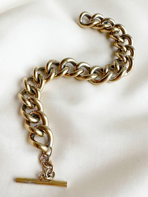 Gouden schakelarmband