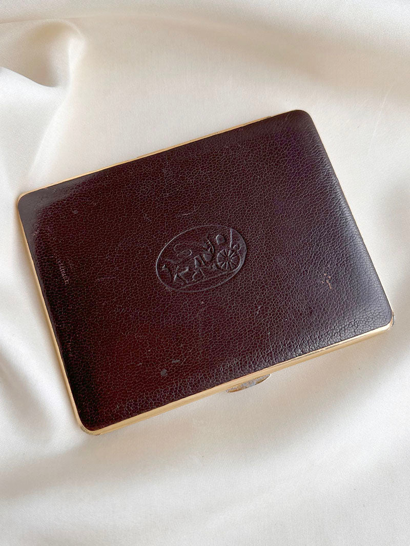 Bruine leren sigarettencase