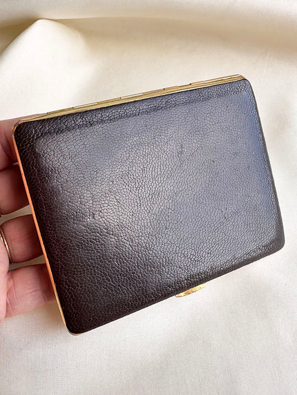 Bruine leren sigarettencase