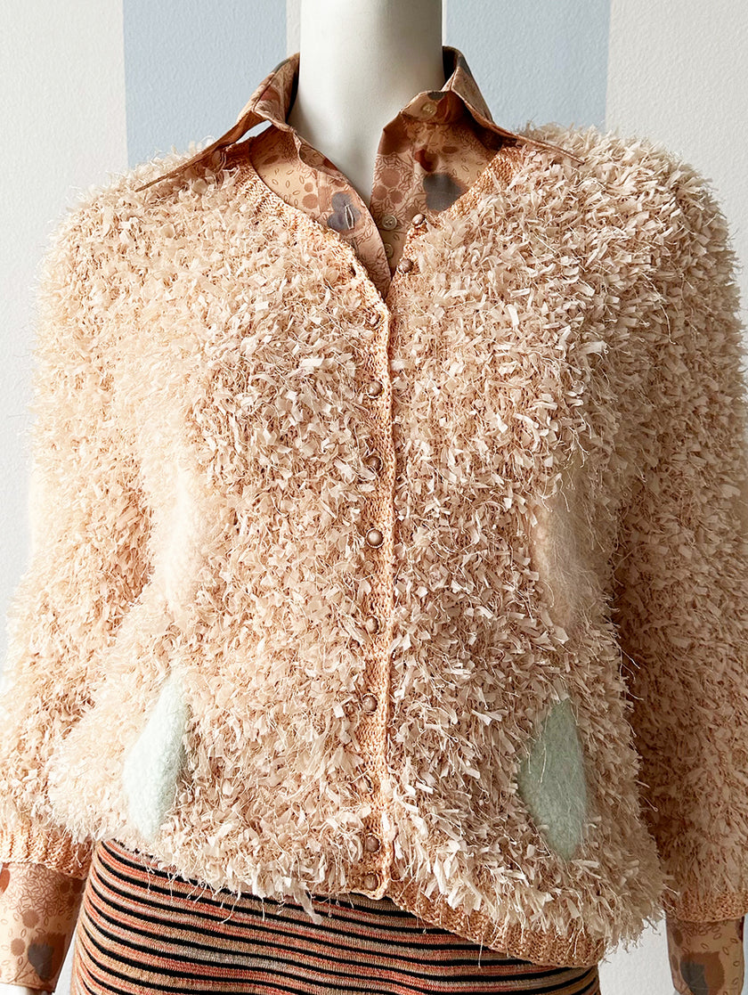 Zalmoranje handgebreid vest