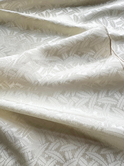 Off-white zijden blaadjes sjaal