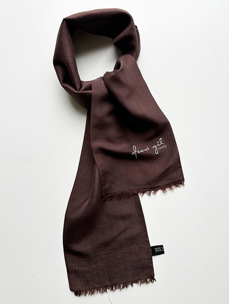 Smal bruin 70s sjaaltje