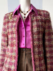 Oud-roze bouclé jasje