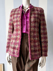 Oud-roze bouclé jasje