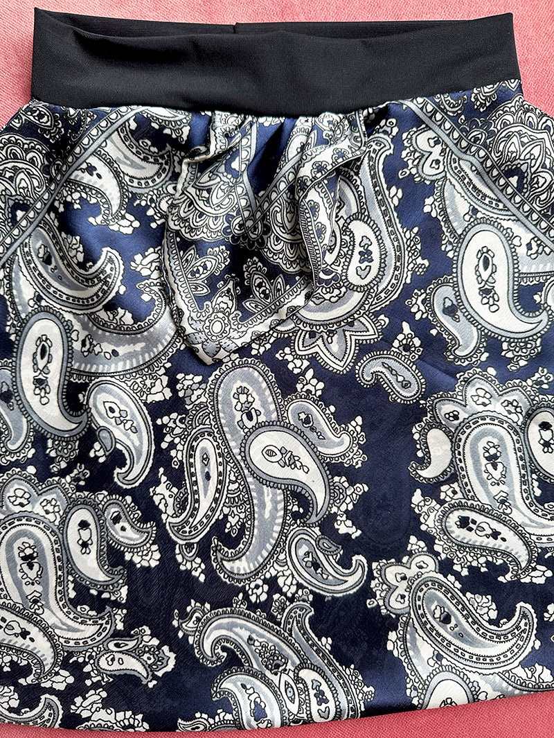 Bonbons blauwe paisley turban