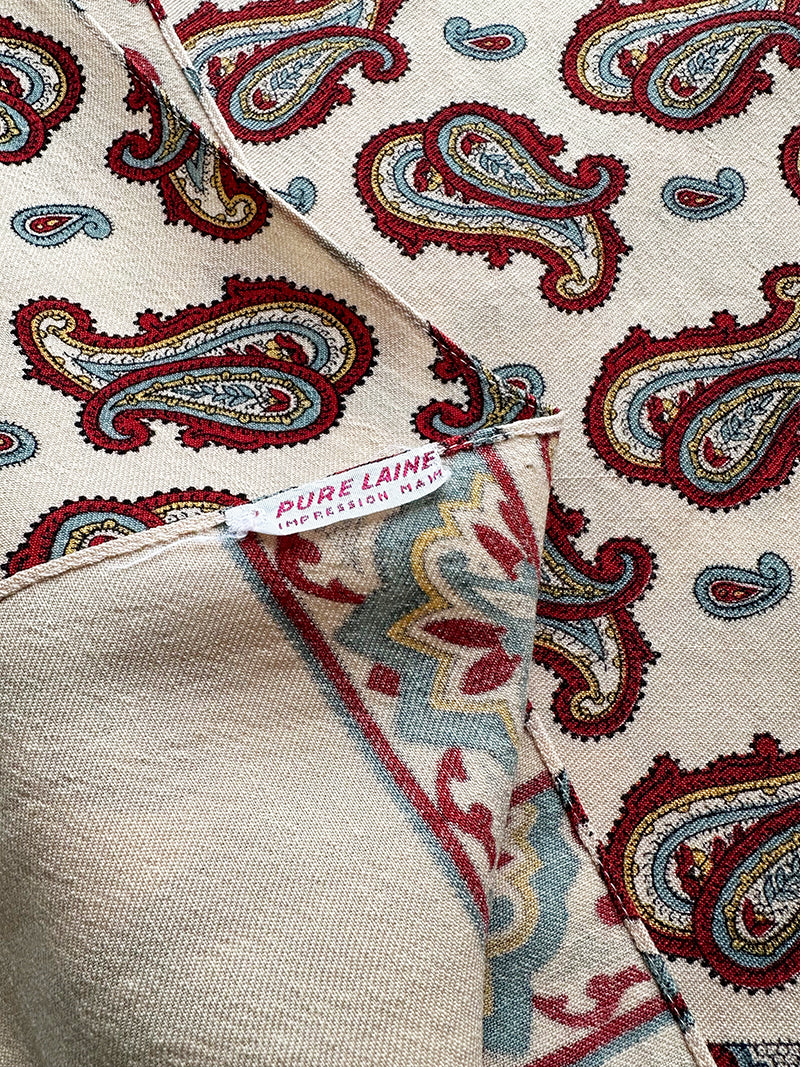 Wollen paisley sjaal