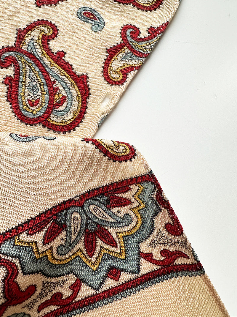 Wollen paisley sjaal