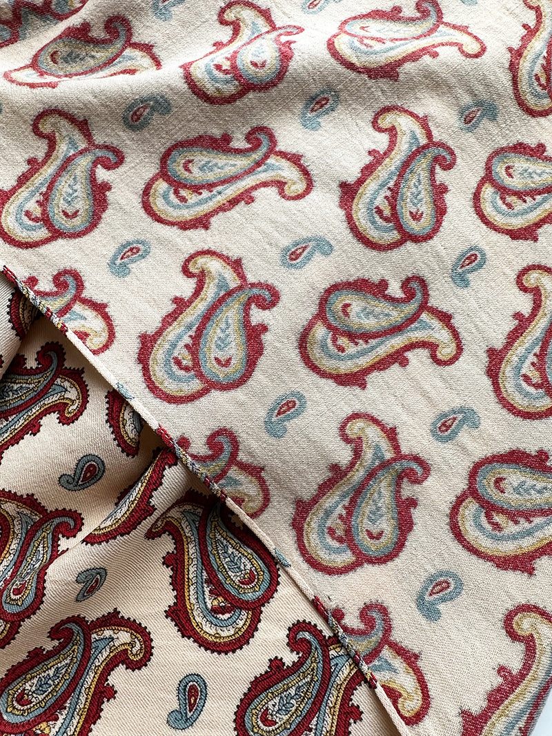 Wollen paisley sjaal