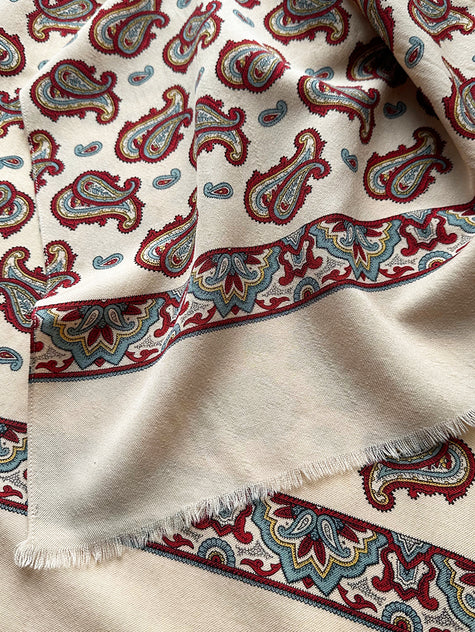 Wollen paisley sjaal