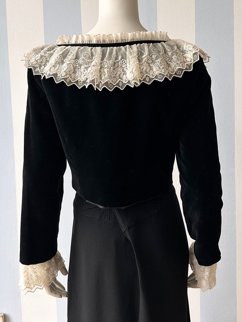 Romantisch velours jasje