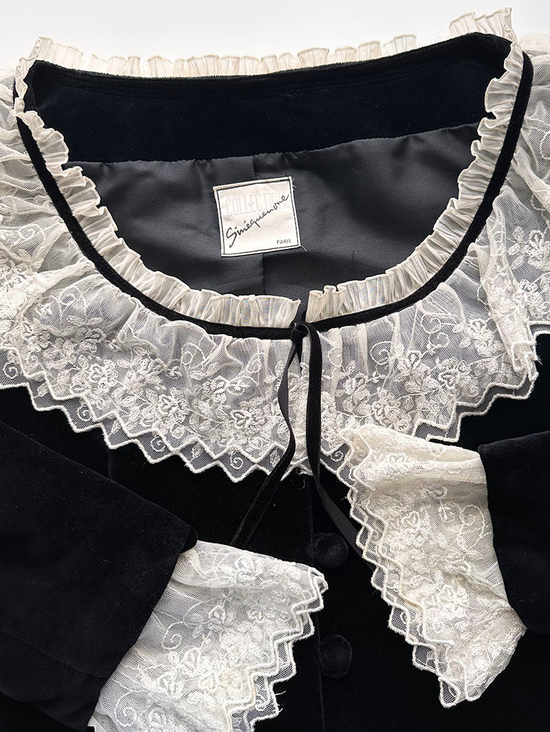 Romantisch velours jasje
