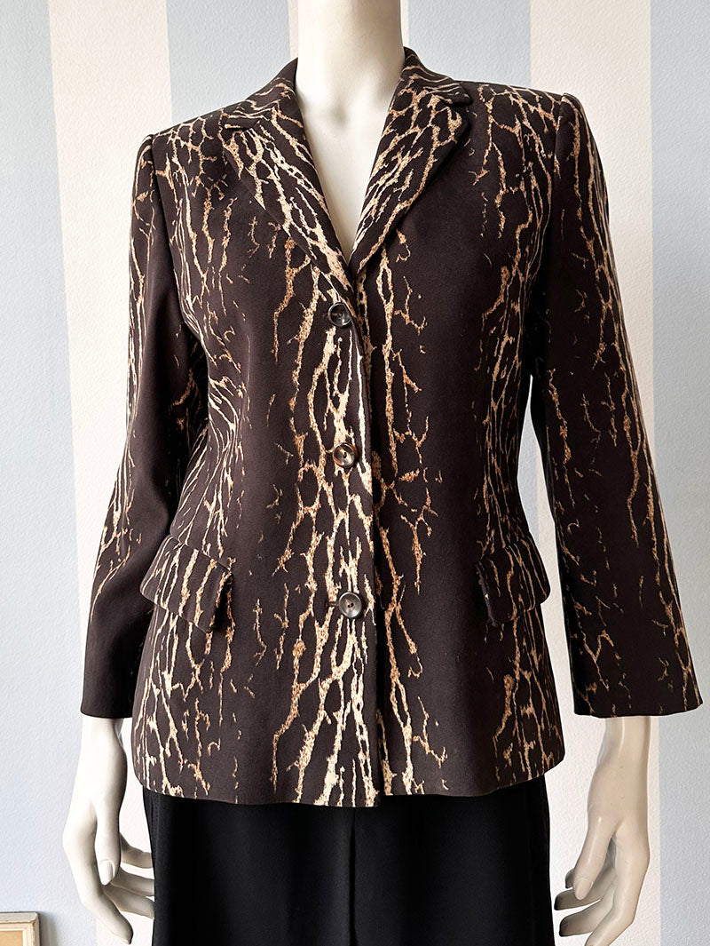 Luipaardprint blazer