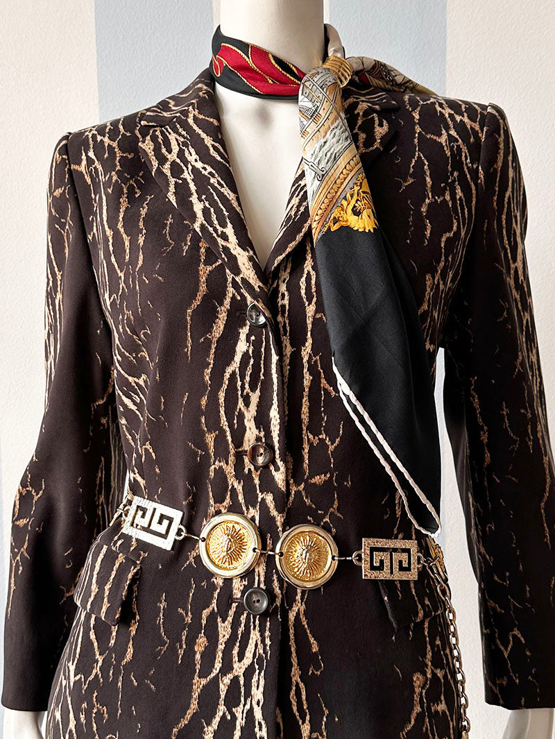 Luipaardprint blazer