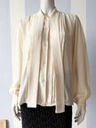 Roomkleurige strikblouse