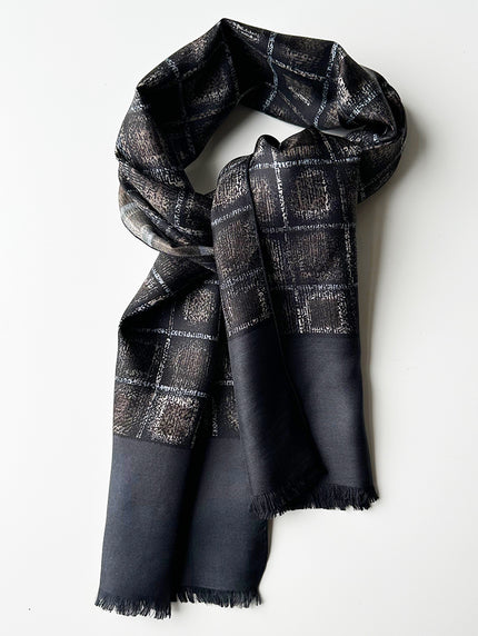 Zijden lange herensjaal