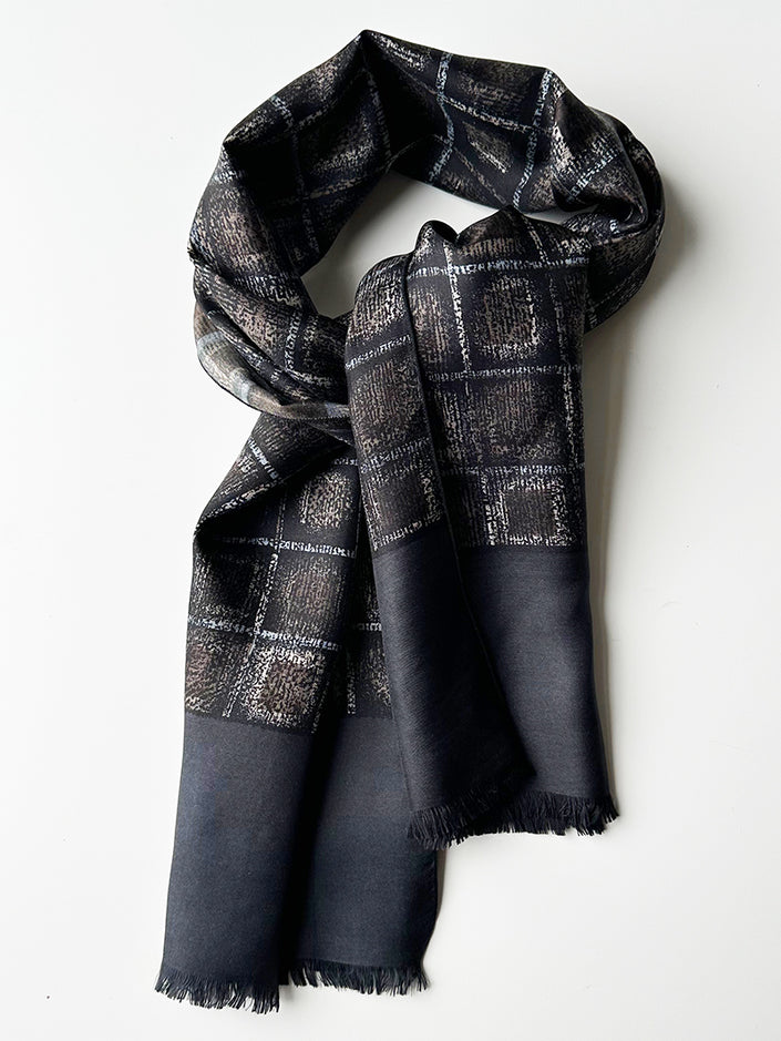 Zijden lange herensjaal