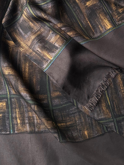 Zijden lange herensjaal