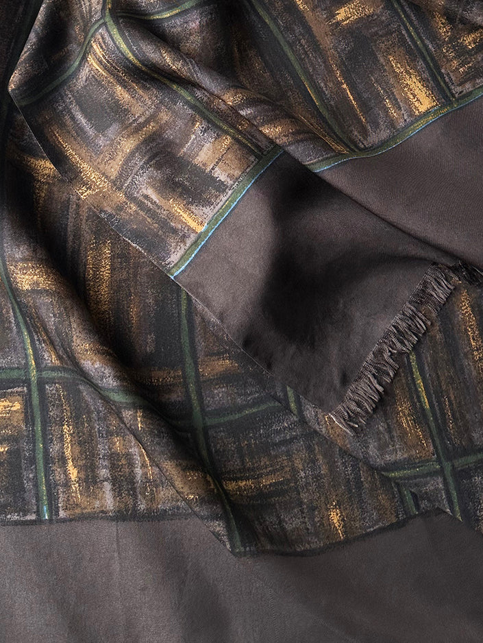 Zijden lange herensjaal