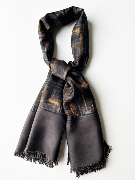 Zijden lange herensjaal