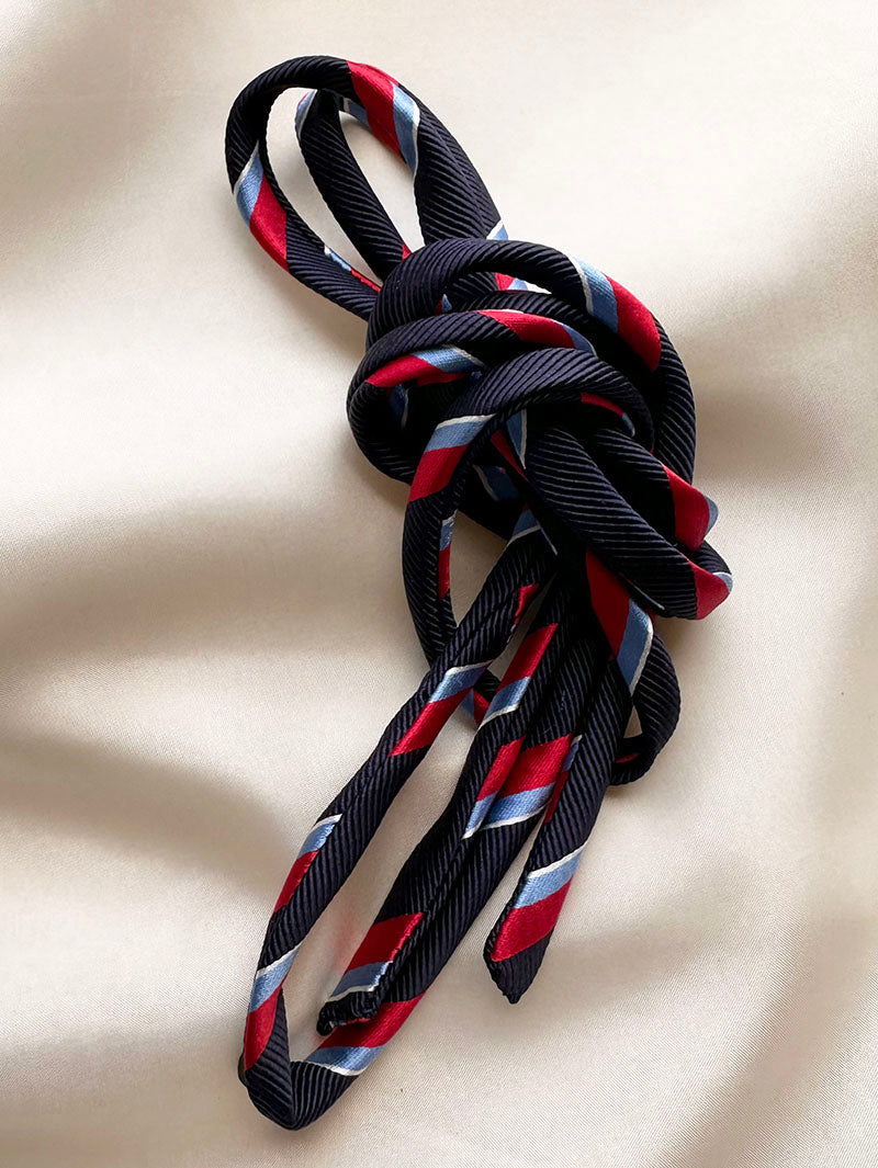 Lien de Soie - Gestreept donkerblauw