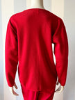 Rode merinowollen trui