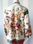 Zijden blouse met fruitdessin