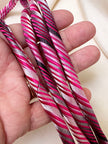 GERESERVEERD Le lien - Roze & grijze gestreept (polyester)