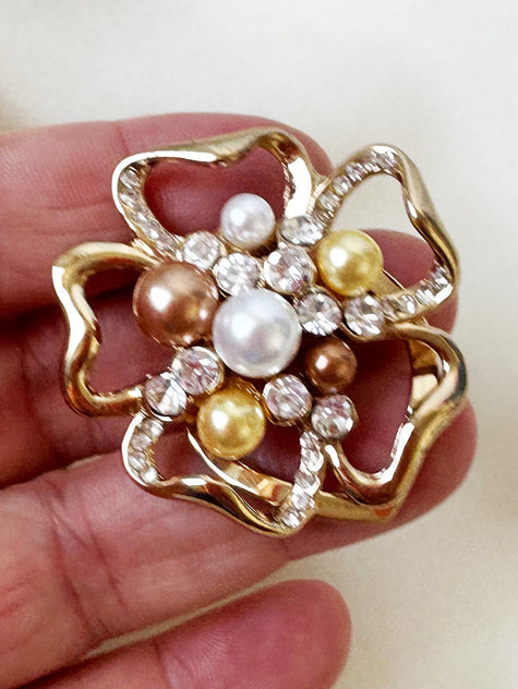 Floral sjaalclip