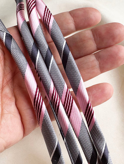 Le lien - Roze gestreept (polyester)