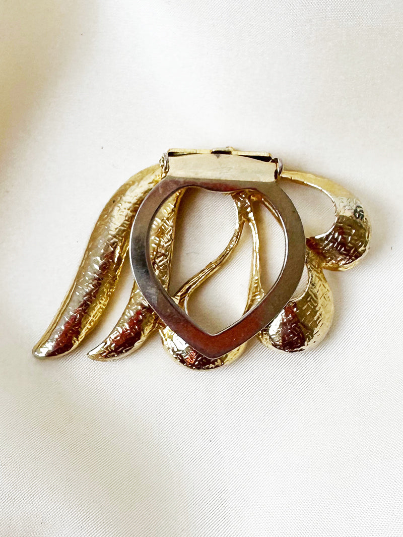 Gouden strik sjaalclip