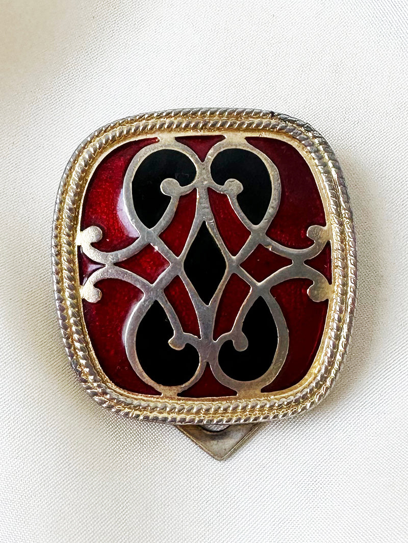 Geëmailleerde sjaalclip