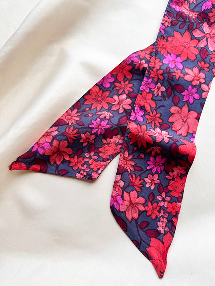 Floral zijden twilly